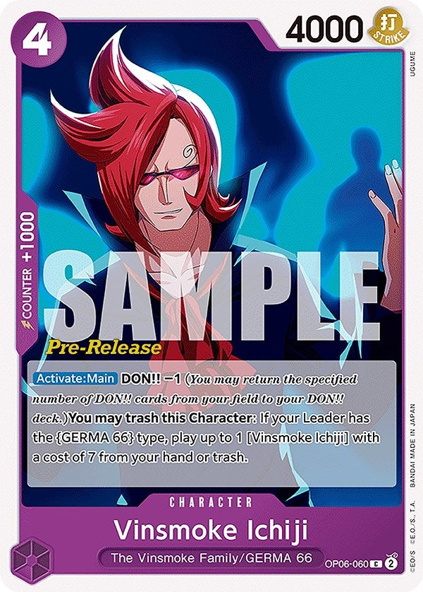 Image for Vinsmoke Ichiji (060) (OP06-060) - One Piece Card Game