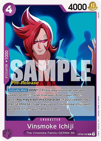 Image for Vinsmoke Ichiji (060) (OP06-060) - One Piece Card Game
