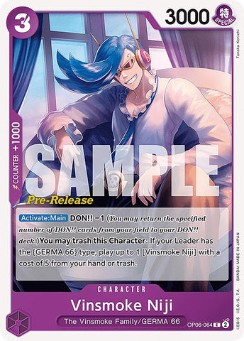 Image for Vinsmoke Niji (064) (OP06-064) - One Piece Card Game