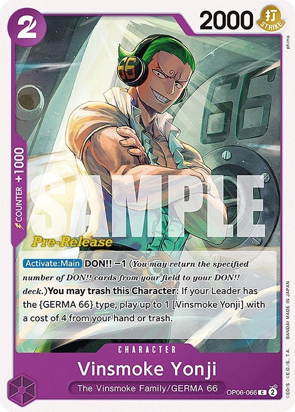 Image for Vinsmoke Yonji (066) (OP06-066) - One Piece Card Game