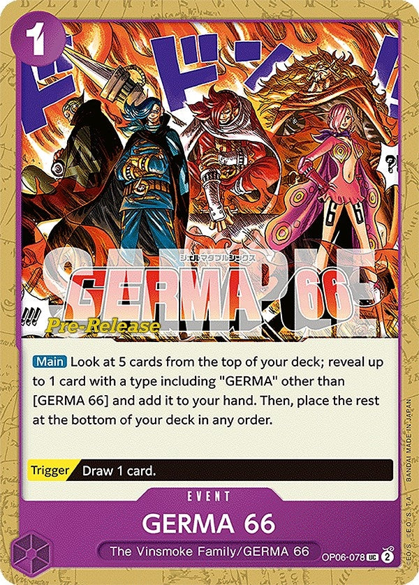 Image for GERMA 66 (OP06-078) - One Piece Card Game