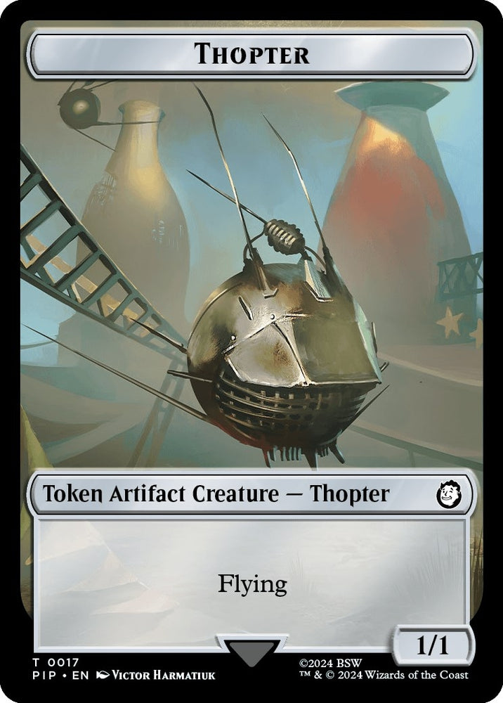 Image for Thopter // Treasure (0018) Double-Sided Token (17 // 18) [Universes Beyond: Fallout]