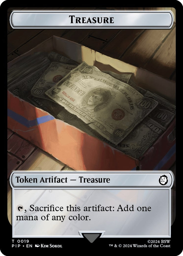 Image for Treasure (0019) // Copy Double-Sided Token (19 // 1) [Universes Beyond: Fallout]