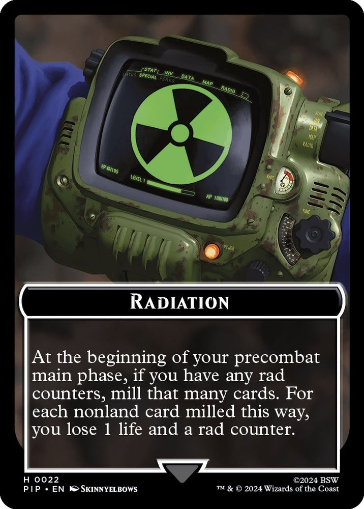 Image for Radiation // Alien Double-Sided Token (22 // 6) [Universes Beyond: Fallout]