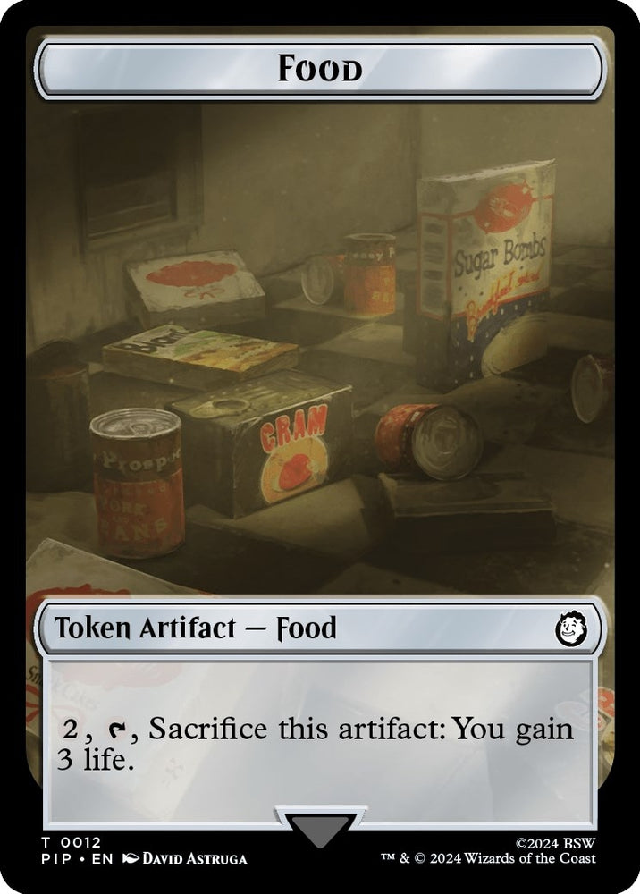 Image for Food (0012) // Human Soldier Double-Sided Token (12 // 3) [Universes Beyond: Fallout]
