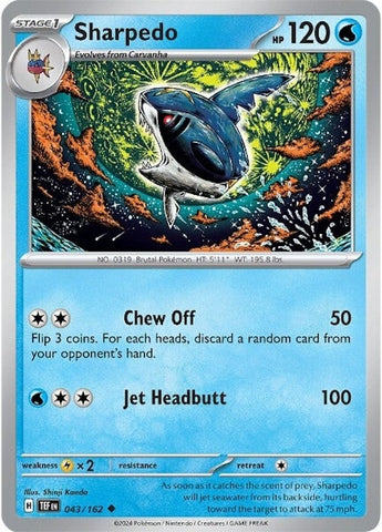 Image for Sharpedo (043/162) (TEF)