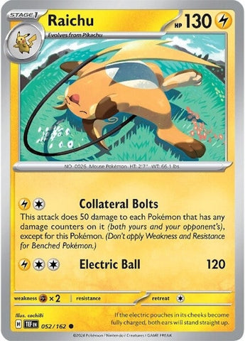 Image for Raichu (052/162) (TEF)