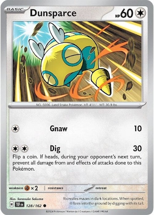 Image for Dunsparce (128/162) (TEF)