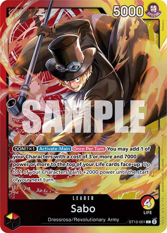 Image for Sabo (001) (ST13-001) - One Piece Card Game