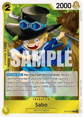 Image for Sabo (007) (ST13-007) (ST-13) - One Piece Card Game
