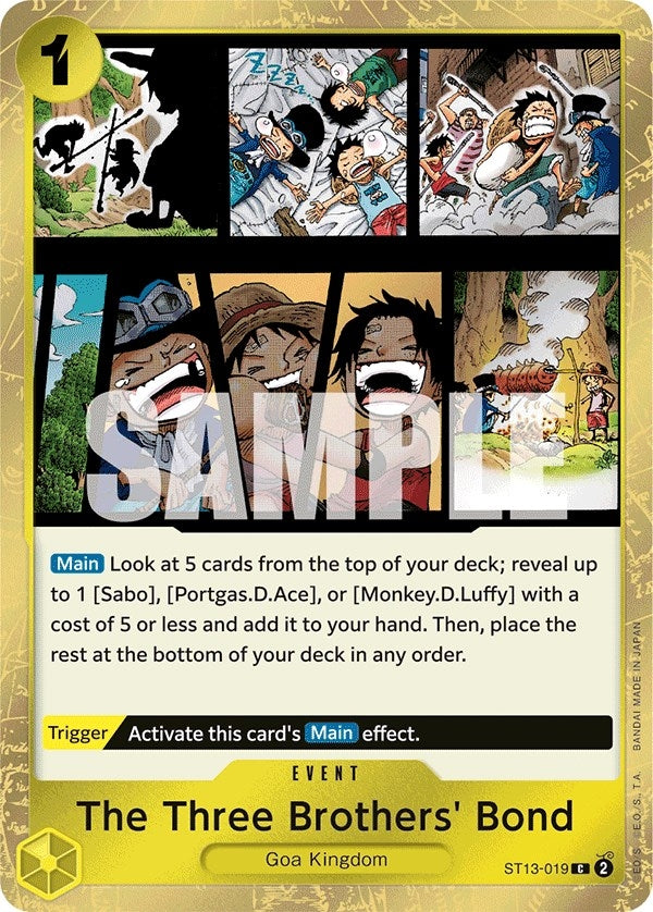 Image for The Three Brothers' Bond (ST13-019) - One Piece Card Game