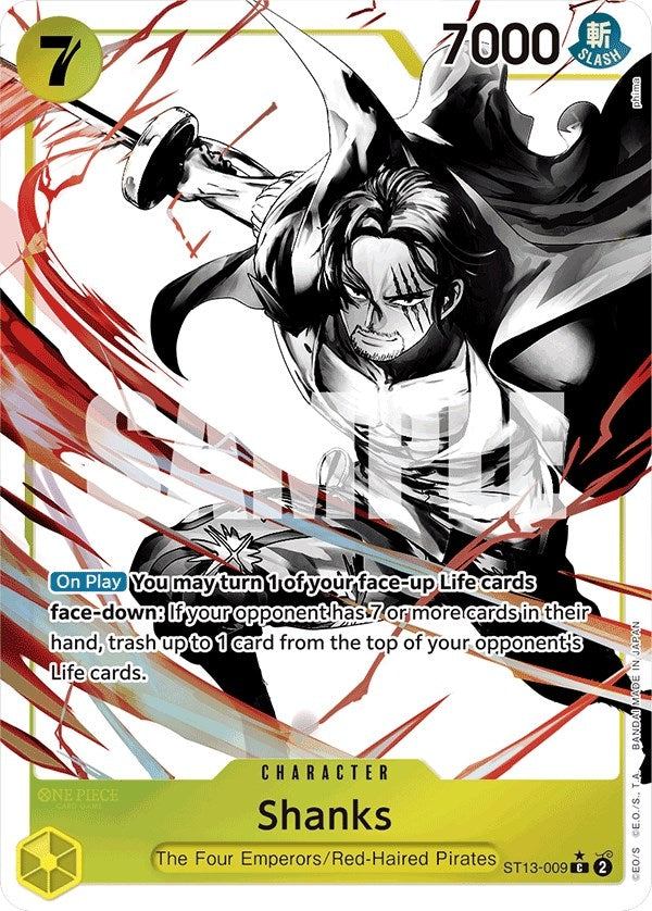 Image for Shanks (Parallel) (ST13-009) - One Piece Card Game