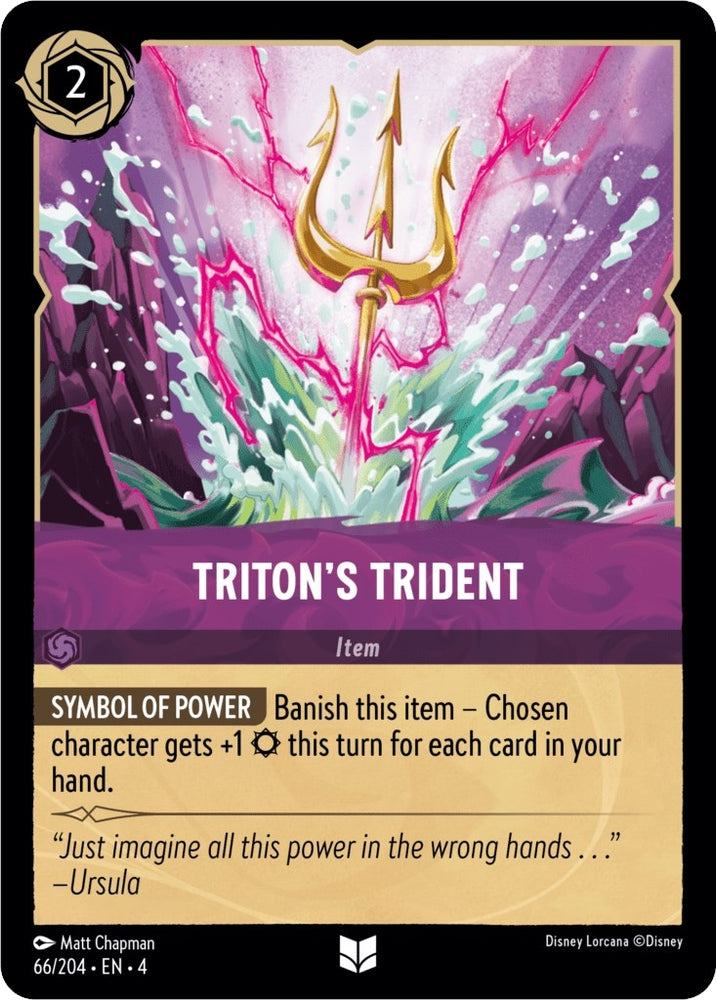 Image for Triton's Trident (66/204) - Disney Lorcana