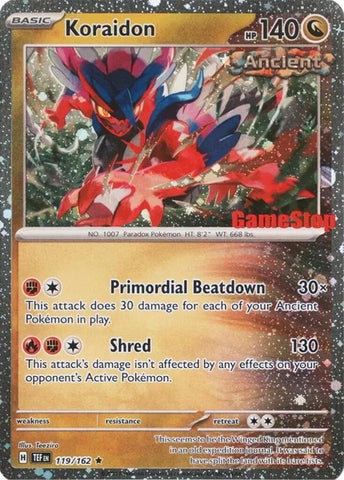 Koraidon (Gamestop Promo) (119/162) (Miscellaneous Cards & Products)