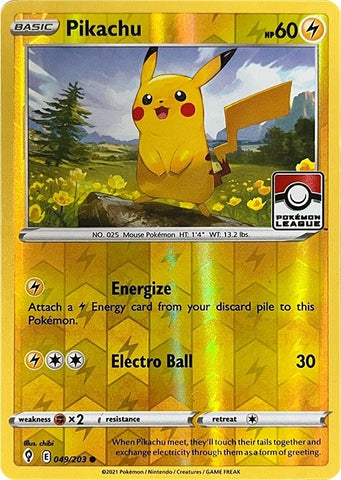 Image for Pikachu (049/203) [League & Championship Cards]