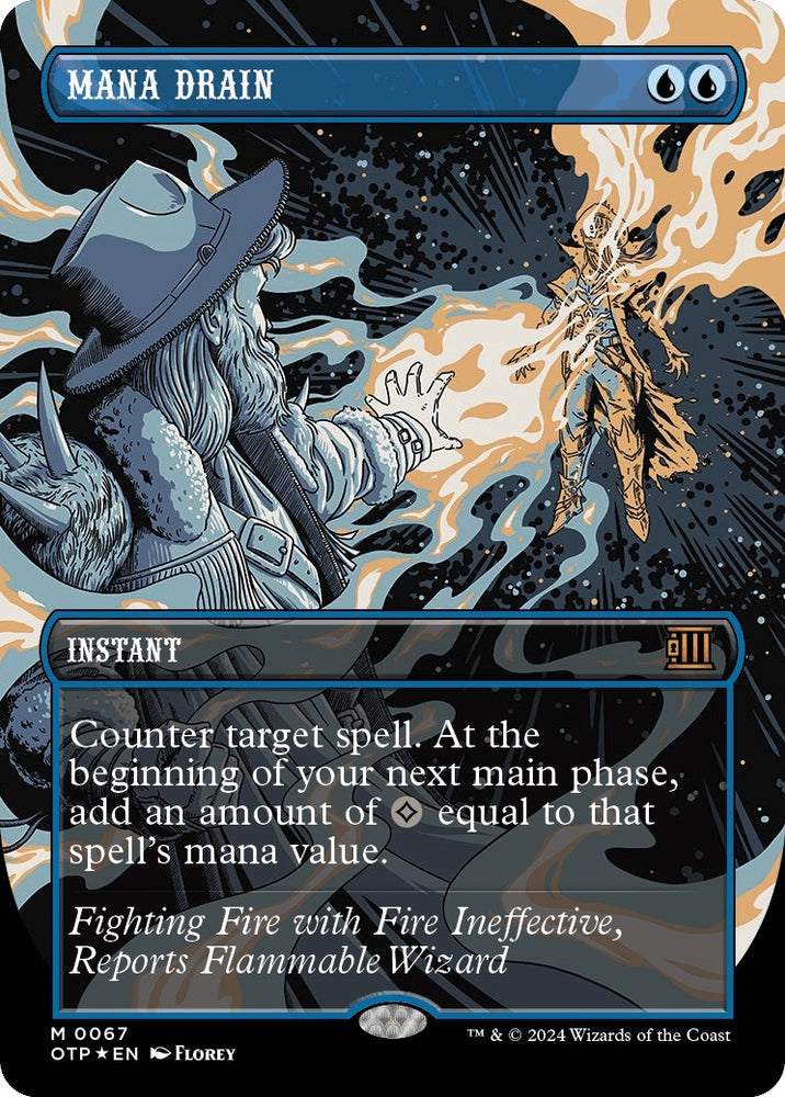 Image for Mana Drain (Textured Foil) (67) [Outlaws of Thunder Junction: Breaking News]
