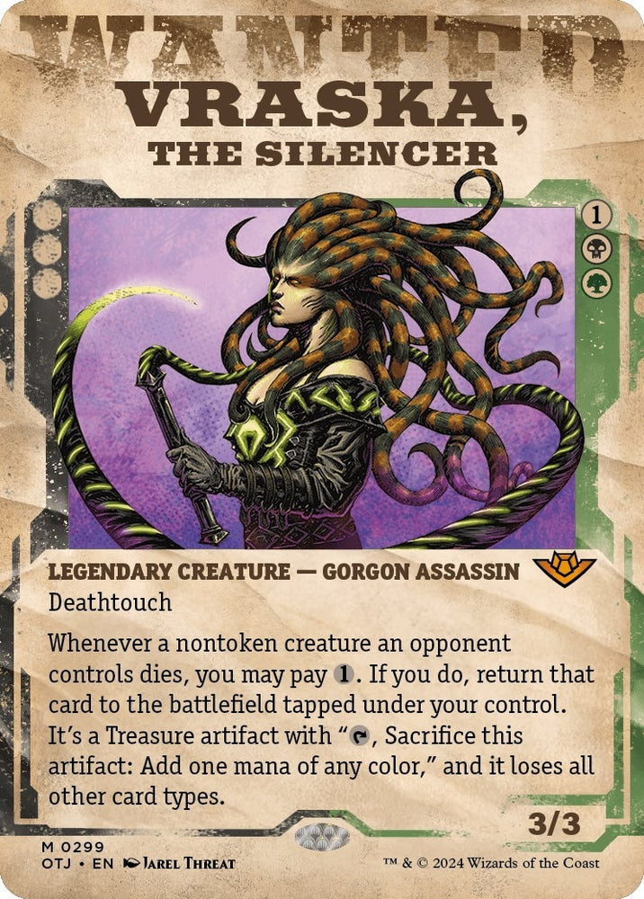 Image for Vraska, the Silencer (Showcase) (299) [Outlaws of Thunder Junction]
