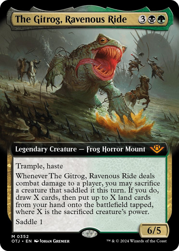 Image for The Gitrog, Ravenous Ride (Extended Art) (352) [Outlaws of Thunder Junction]
