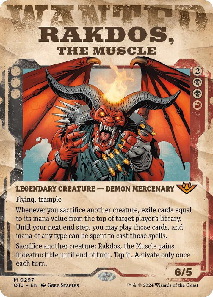 Image for Rakdos, the Muscle (Showcase) (297) [Outlaws of Thunder Junction]