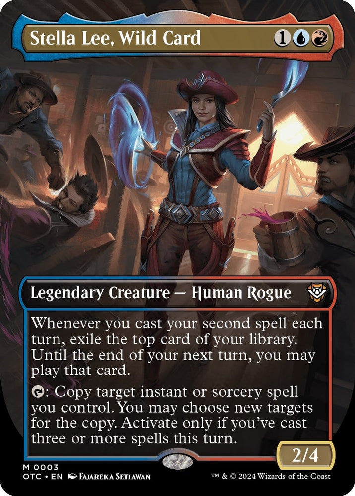 Image for Stella Lee, Wild Card (Borderless) (3) [Commander: Outlaws of Thunder Junction]