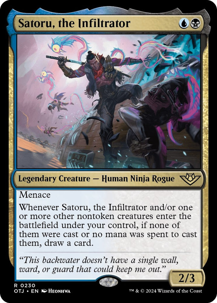 Image for Satoru, the Infiltrator (230) [Outlaws of Thunder Junction]