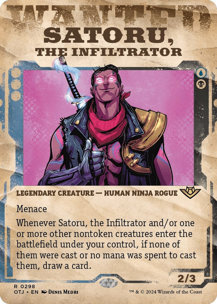 Image for Satoru, the Infiltrator (Showcase) (298) [Outlaws of Thunder Junction]