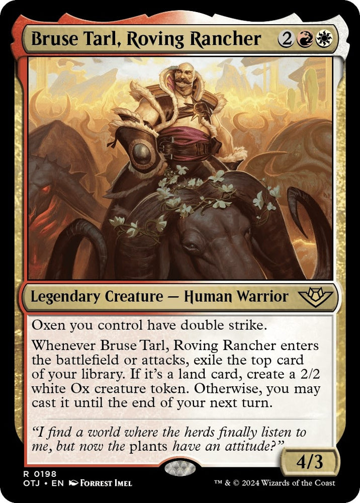Image for Bruse Tarl, Roving Rancher (198) [Outlaws of Thunder Junction]