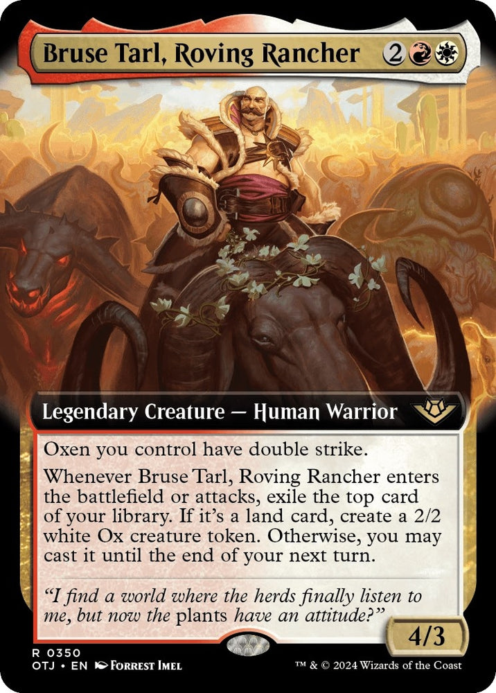 Image for Bruse Tarl, Roving Rancher (Extended Art) (350) [Outlaws of Thunder Junction]