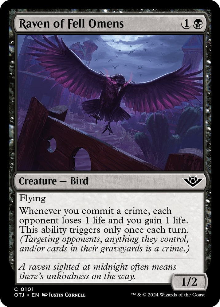 Image for Raven of Fell Omens (101) [Outlaws of Thunder Junction]