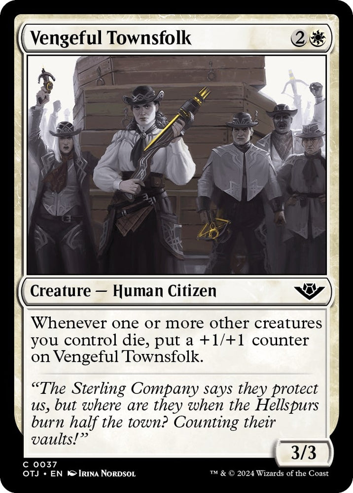 Image for Vengeful Townsfolk (37) [Outlaws of Thunder Junction]