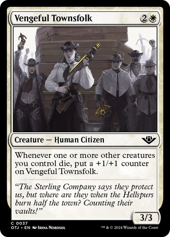Image for Vengeful Townsfolk (37) [Outlaws of Thunder Junction]