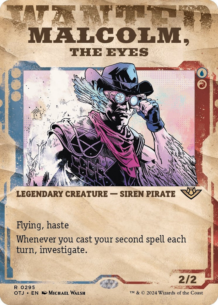 Image for Malcolm, the Eyes (Showcase) (295) [Outlaws of Thunder Junction]
