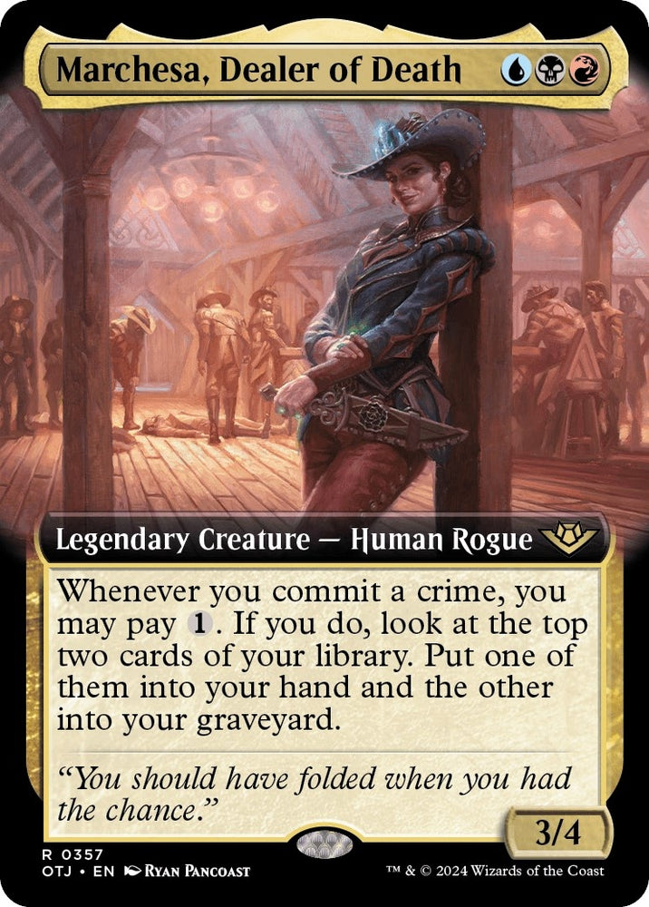 Image for Marchesa, Dealer of Death (Extended Art) (357) [Outlaws of Thunder Junction]