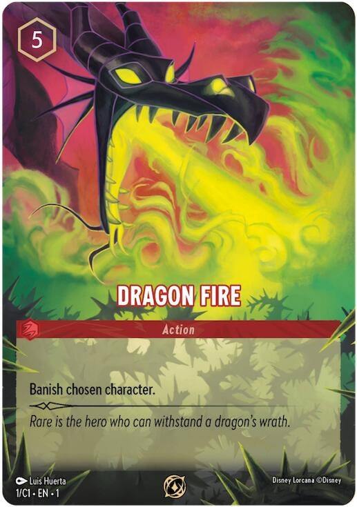 Image for Dragon Fire (1) [Disney Lorcana Promo Cards]