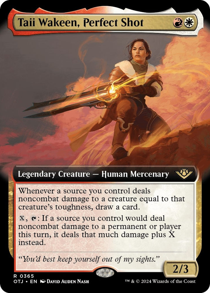 Image for Taii Wakeen, Perfect Shot (Extended Art) (365) [Outlaws of Thunder Junction]