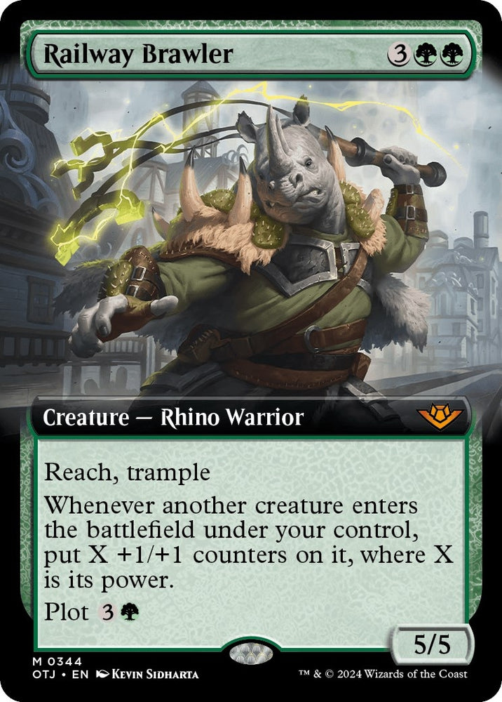 Image for Railway Brawler (Extended Art) (344) [Outlaws of Thunder Junction]