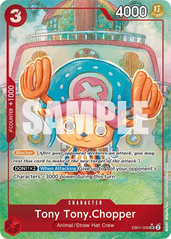 Image for Tony Tony.Chopper (Alternate Art) (EB01-006) (Extra Booster: Memorial Collection) - One Piece Card Game