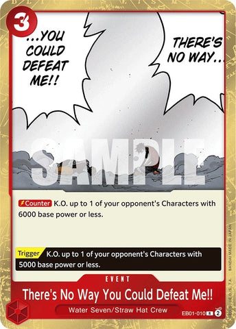 Image for There's No Way You Could Defeat Me!! (EB01-010) (Extra Booster: Memorial Collection) - One Piece Card Game