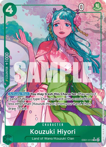 Image for Kouzuki Hiyori (Alternate Art) (EB01-013) (Extra Booster: Memorial Collection) - One Piece Card Game