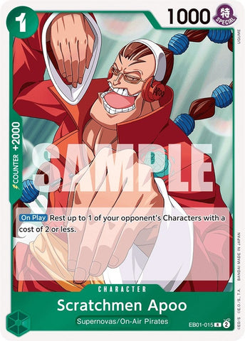 Image for Scratchmen Apoo (EB01-015) (Extra Booster: Memorial Collection) - One Piece Card Game