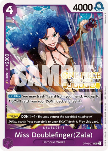 Miss Doublefinger(Zala) (Judge Pack Vol. 3) (OP05-073) (One Piece Promotion Cards)