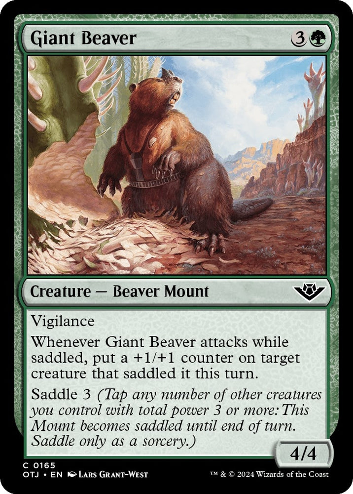 Image for Giant Beaver (165) [Outlaws of Thunder Junction]
