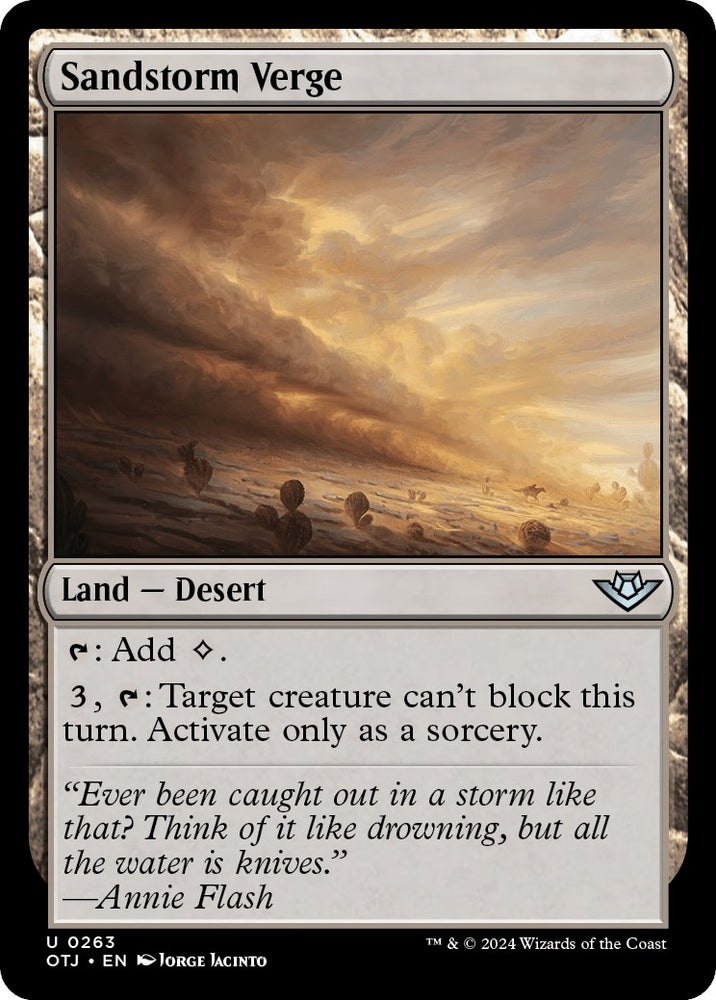 Image for Sandstorm Verge (263) [Outlaws of Thunder Junction]