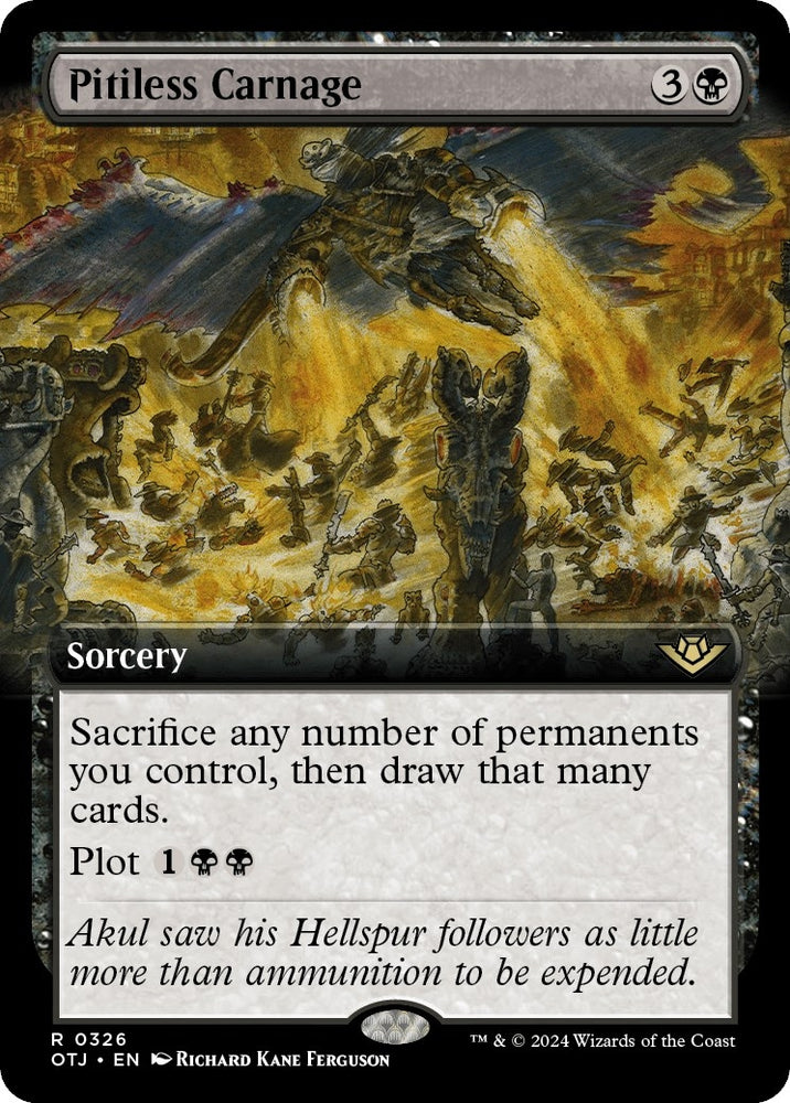 Image for Pitiless Carnage (Extended Art) (326) [Outlaws of Thunder Junction]