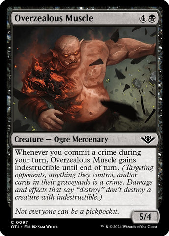 Image for Overzealous Muscle (97) [Outlaws of Thunder Junction]