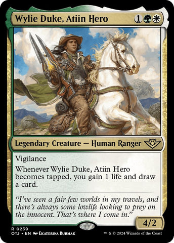 Image for Wylie Duke, Atiin Hero (239) [Outlaws of Thunder Junction]