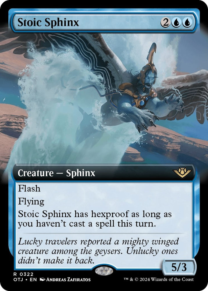 Image for Stoic Sphinx (Extended Art) (322) [Outlaws of Thunder Junction]