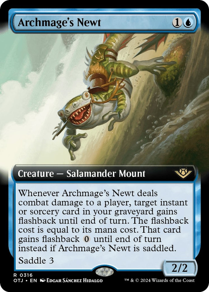 Image for Archmage's Newt (Extended Art) (316) [Outlaws of Thunder Junction]