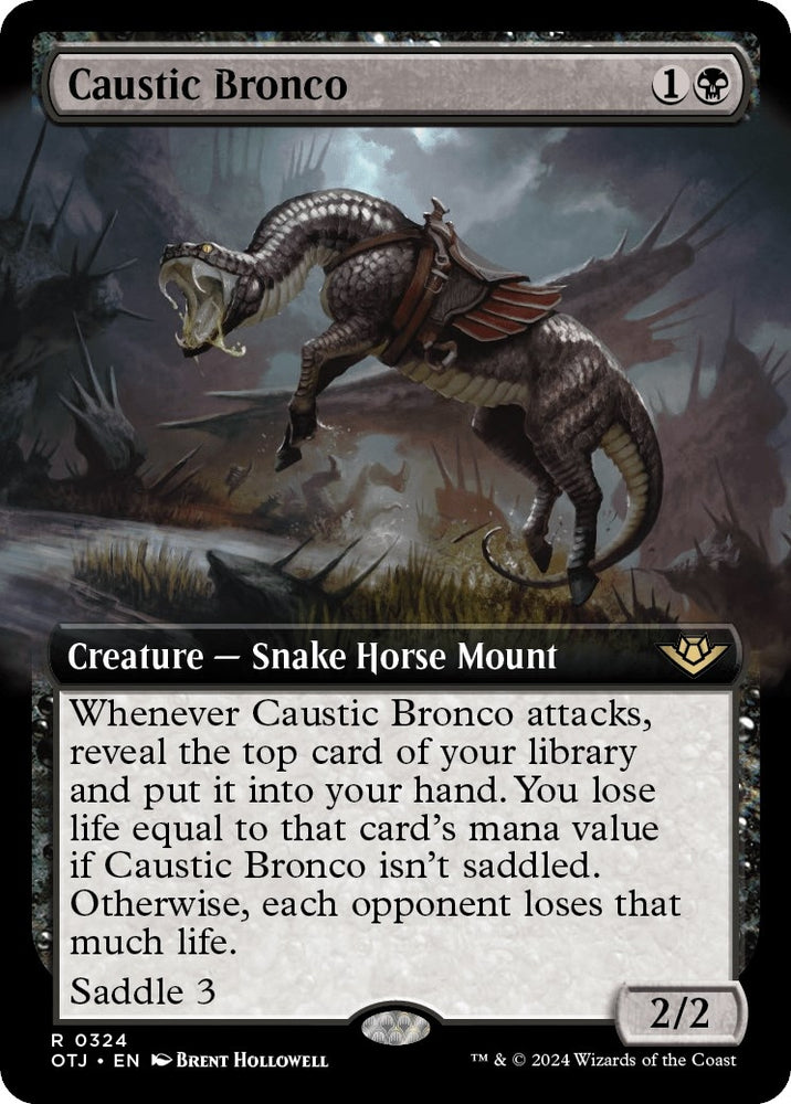 Image for Caustic Bronco (Extended Art) (324) [Outlaws of Thunder Junction]