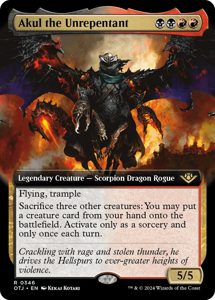 Image for Akul the Unrepentant (Extended Art) (346) [Outlaws of Thunder Junction]